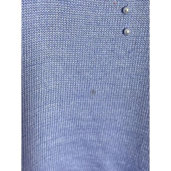 Alfred Dunner Purple Embellished Wool Blend‎ Long Sleeve Sweater Women’s Size XL - Picture 4 of 6